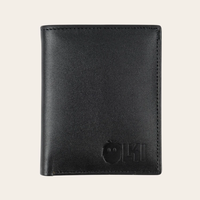 BILLETERA DE CUERO SLIMWALLET OLKI MAULE - NEGRO - 1