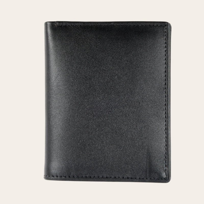 BILLETERA DE CUERO SLIMWALLET OLKI MAULE - NEGRO - 4
