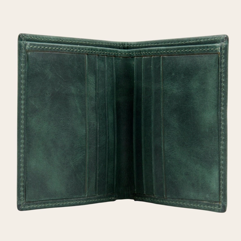 BILLETERA DE CUERO SLIMWALLET OLKI MAULE - VERDE - 3
