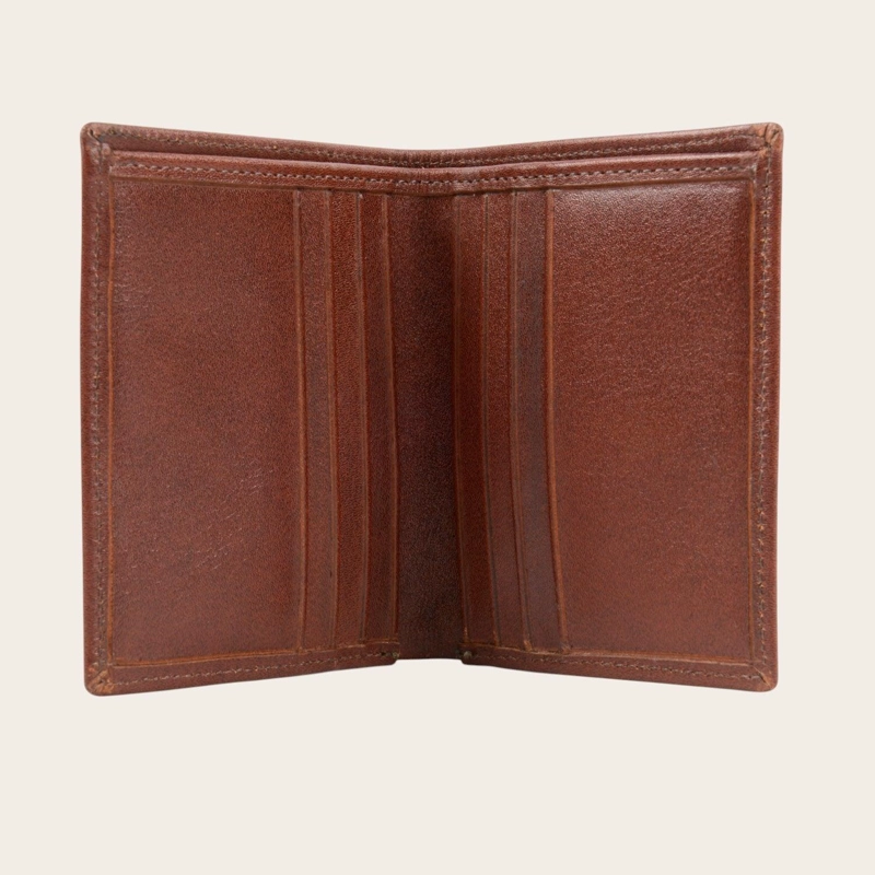 BILLETERA DE CUERO SLIMWALLET OLKI MAULE - CASTAÑO - 3