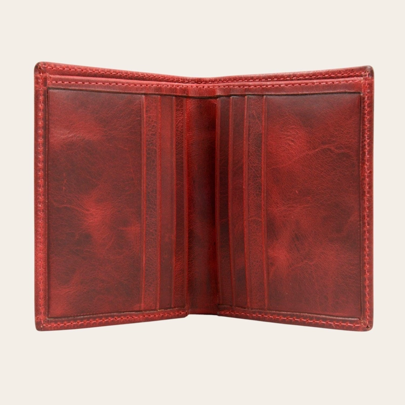BILLETERA DE CUERO SLIMWALLET OLKI MAULE - ROJO - 3