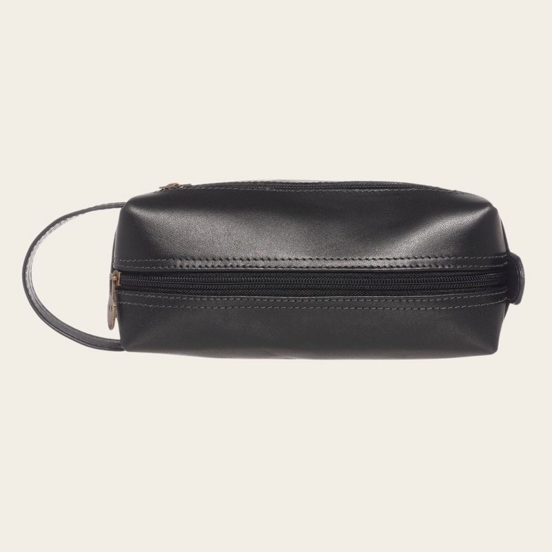 NECESER ESTUCHE DE CUERO GENUINO ELQUI OLKI - NEGRO - 4