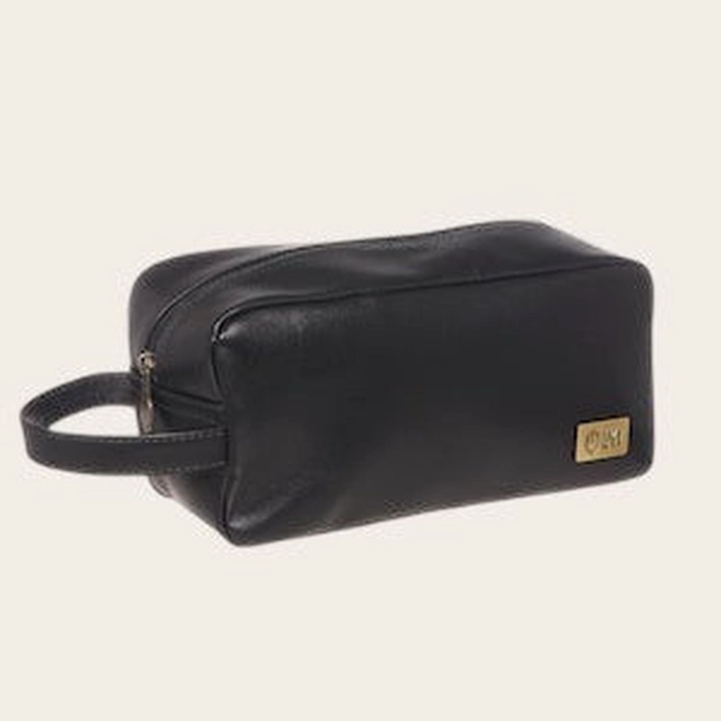 NECESER ESTUCHE DE CUERO UNISEX LOA OLKI - NEGRO - 1