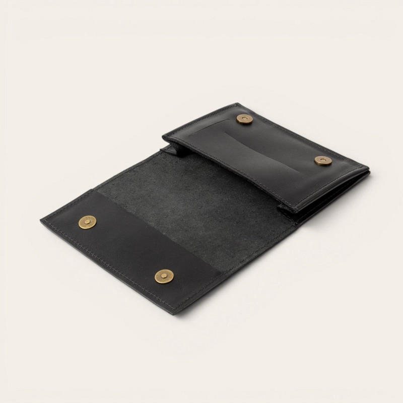 TABAQUERA DE CUERO OLKI MAIPO - NEGRO - 3