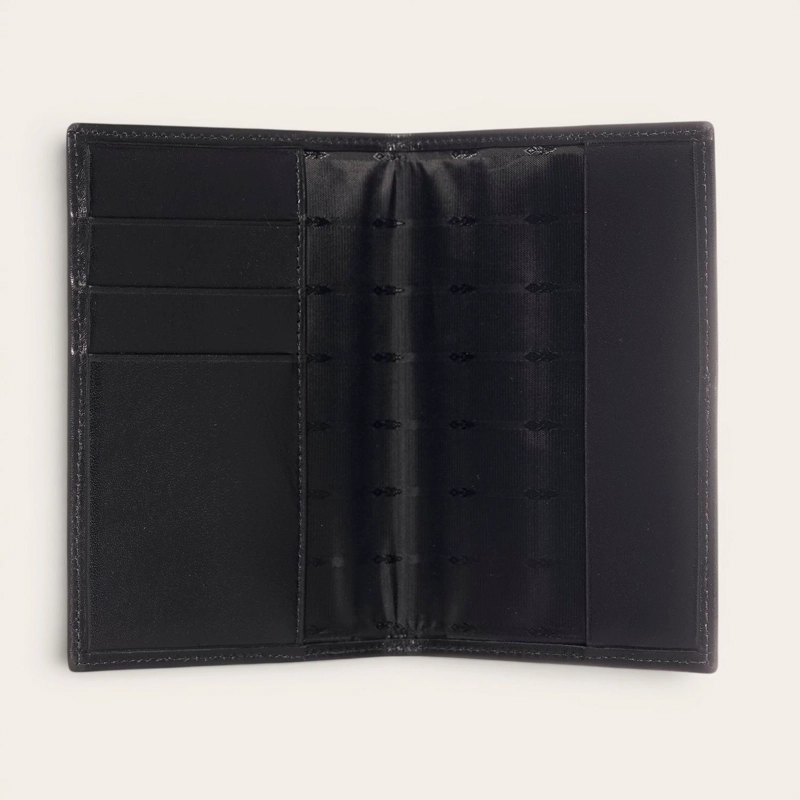 PORTA PASAPORTE / FUNDA DE CUERO OLKI COLORADO - NEGRO - 2