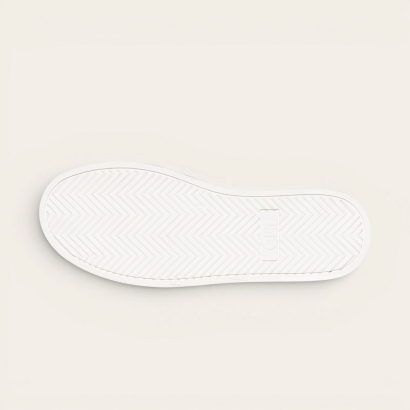 ZAPATILLA ALEXANDER DE CUERO NATURAL NEVADO OLKI - BLANCA/AZUL - 4