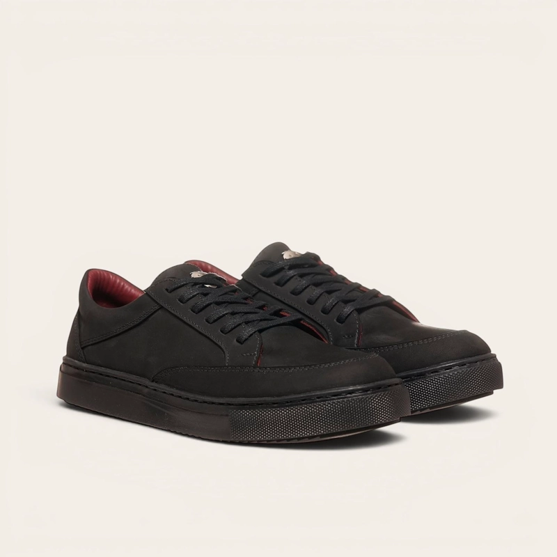 ZAPATILLA DE CUERO URBANA LA CAMPANA OLKI - NEGRO - 1