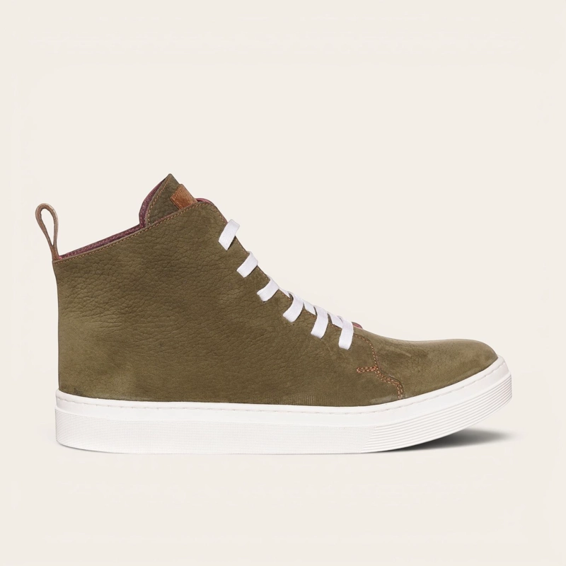 ZAPATILLA ALTAS DE CUERO MANQUEHUE OLKI - VERDE/BLANCA - 3