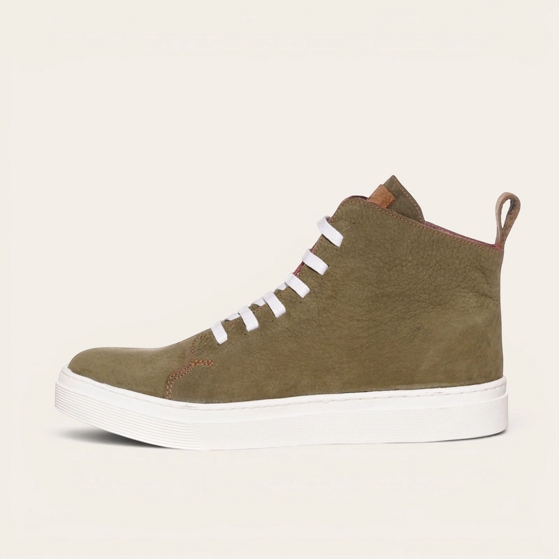 ZAPATILLA ALTAS DE CUERO MANQUEHUE OLKI - VERDE/BLANCA - 4