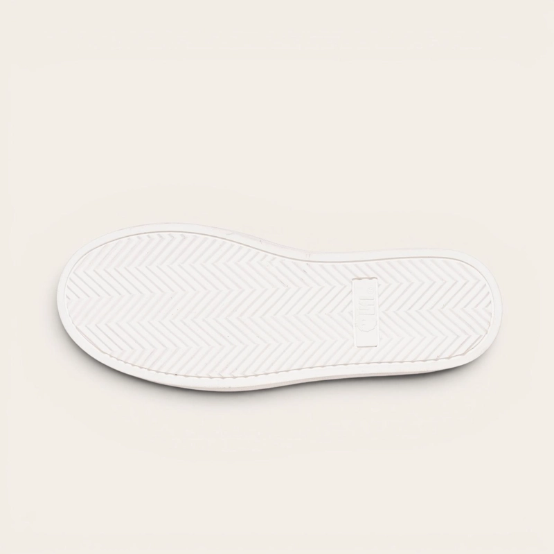 ZAPATILLA CLASICAS DE CUERO CALAN OLKI - AZUL/BLANCA - 5