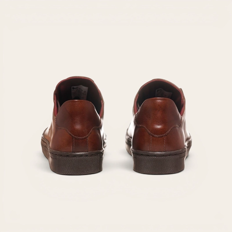 ZAPATILLA DE CUERO ORIGINAL TRONADOR OLKI - CASTAÑO/CHOCOLATE - 6