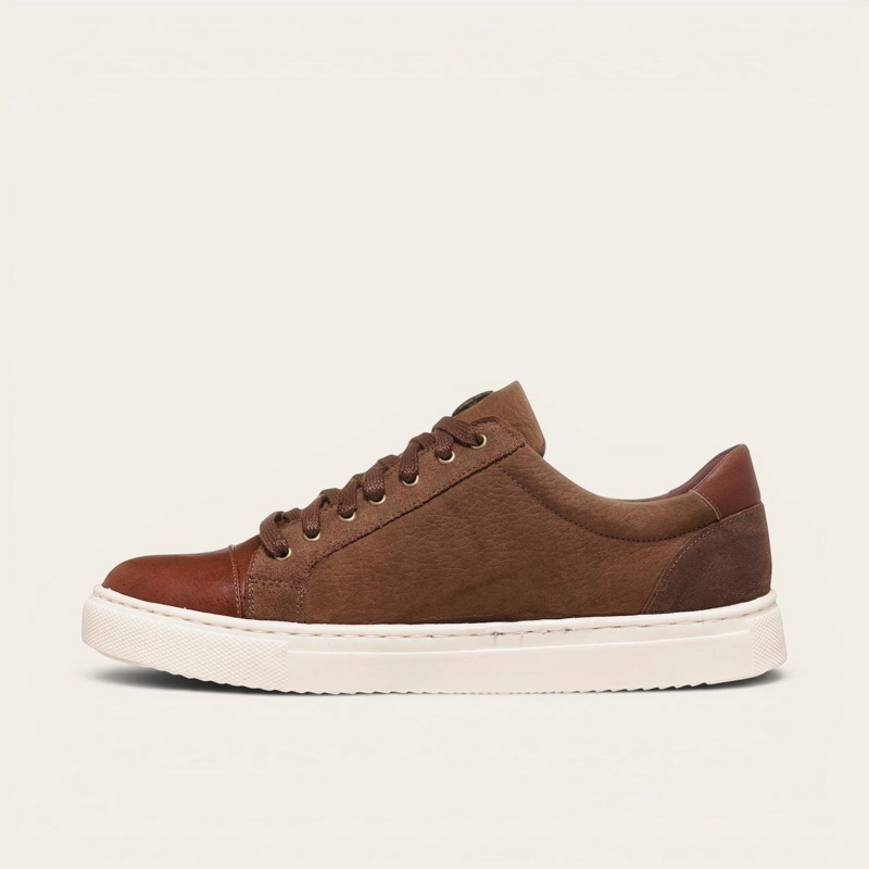ZAPATILLA DE CUERO CASUAL ACONCAGUA OLKI - CAFE  OSCURO - 4