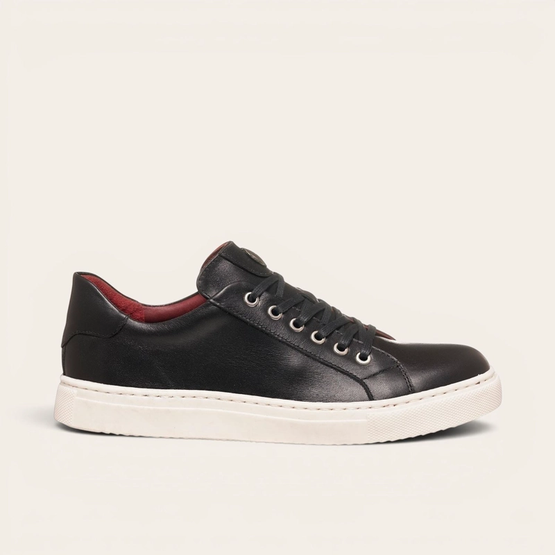 ZAPATILLA DE CUERO ORIGINAL TRONADOR OLKI - NEGRA/BLANCA - 3