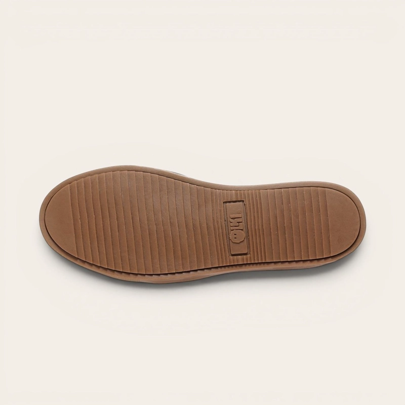 ZAPATILLA DE CUERO ORIGINAL TRONADOR OLKI - CAFE /CRISTAL - 5