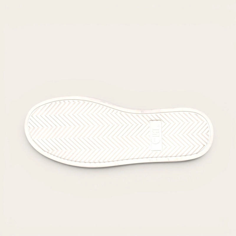 ZAPATILLA ALEXANDER DE CUERO NATURAL NEVADO OLKI - AZUL/BLANCA - 4