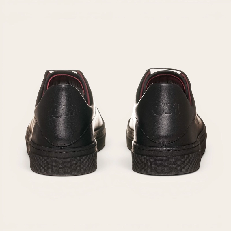 ZAPATILLA ALEXANDER DE CUERO NATURAL NEVADO OLKI - BLACK - 6