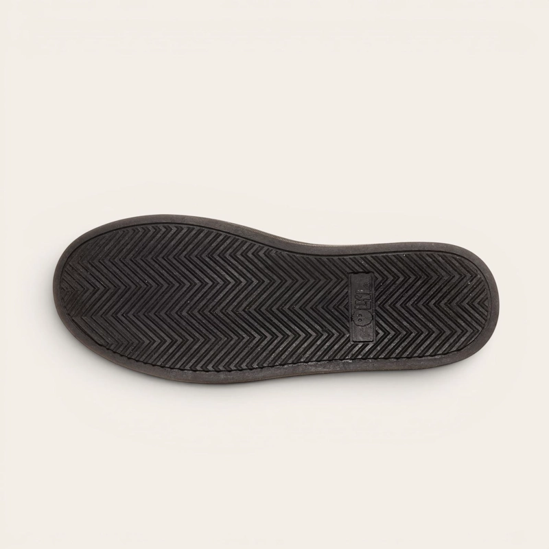ZAPATILLA ALEXANDER DE CUERO NATURAL NEVADO OLKI - NEGRO - 5