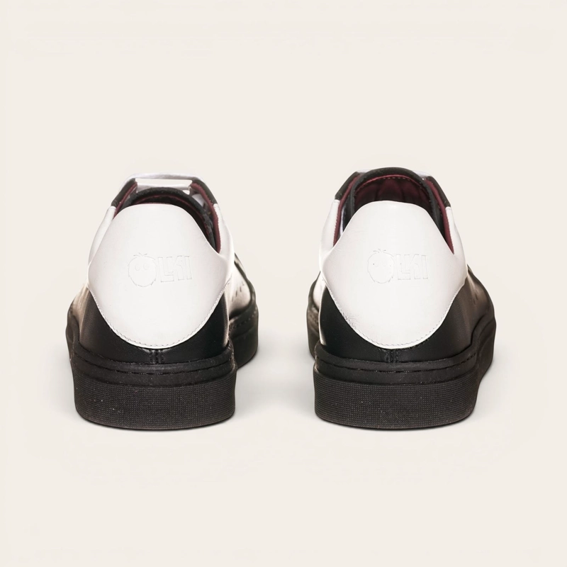 ZAPATILLA ALEXANDER DE CUERO NATURAL NEVADO OLKI - NEGRO - 6