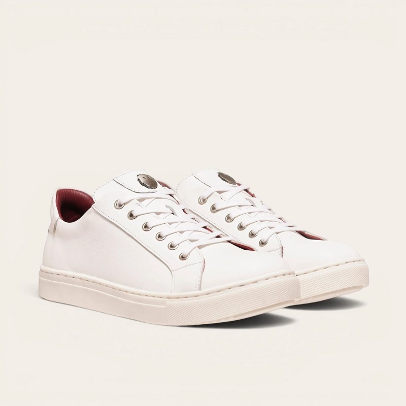 ZAPATILLA DE CUERO ORIGINAL TRONADOR OLKI - BLANCA - 1