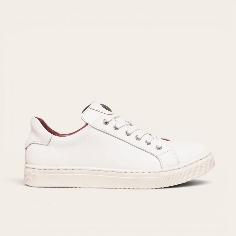 ZAPATILLA DE CUERO ORIGINAL TRONADOR OLKI - BLANCA - 3