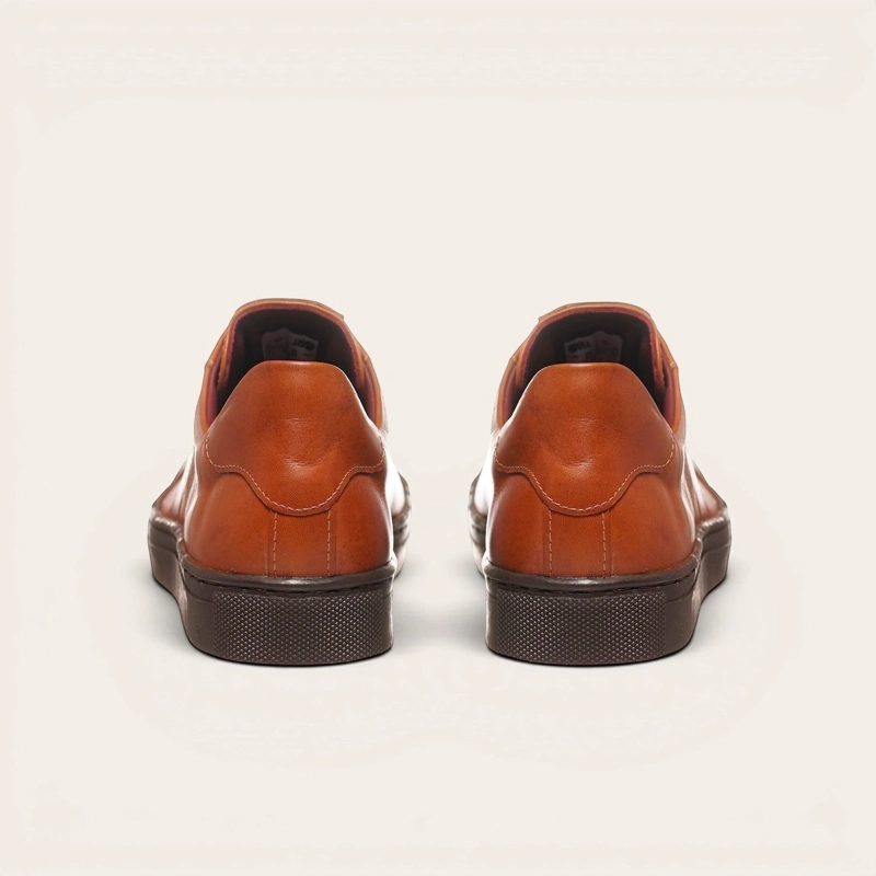 ZAPATILLA DE CUERO ORIGINAL TRONADOR OLKI - CURRY/CHOCOLATE - 6