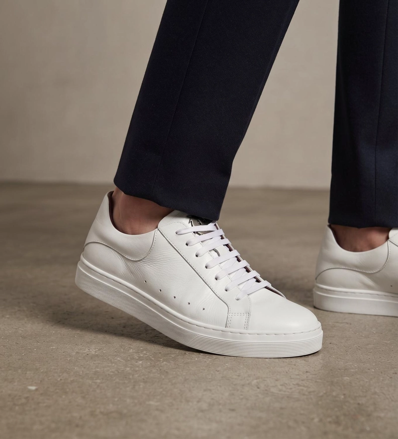 ZAPATILLA ALEXANDER DE CUERO NATURAL NEVADO OLKI - BLANCA/BLANCA - 2
