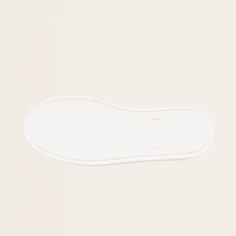 ZAPATILLA ALEXANDER DE CUERO NATURAL NEVADO OLKI - BLANCA/BLANCA - 5