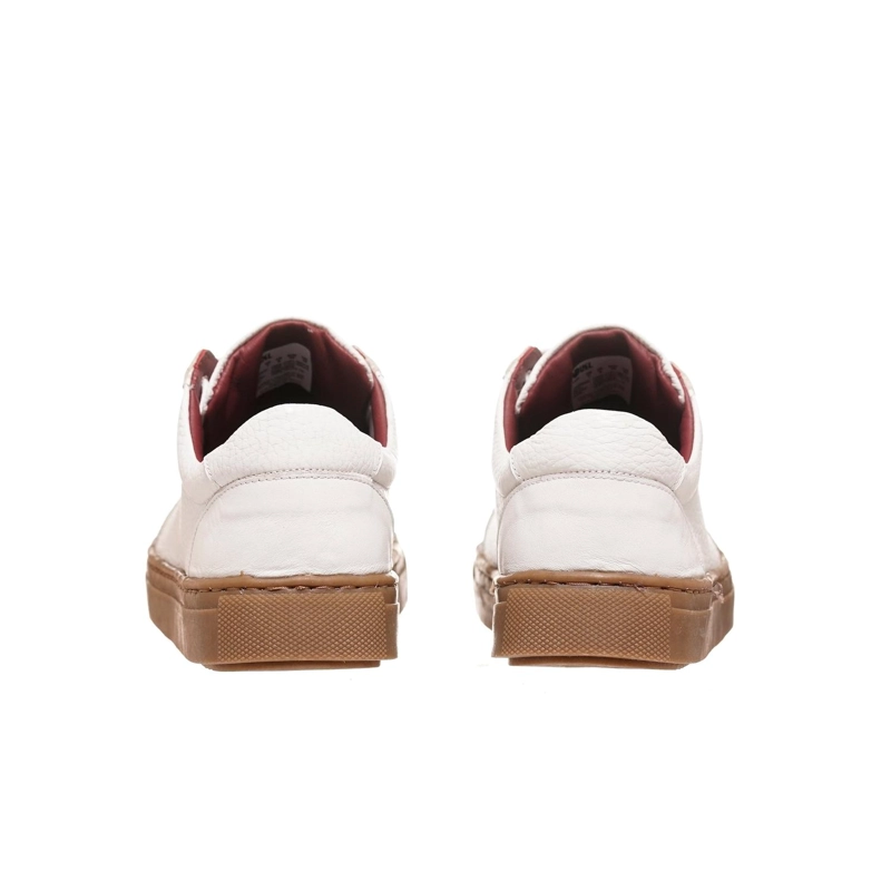ZAPATILLA DE CUERO CASUAL ACONCAGUA OLKI - BLANCO/CAMEL - 5