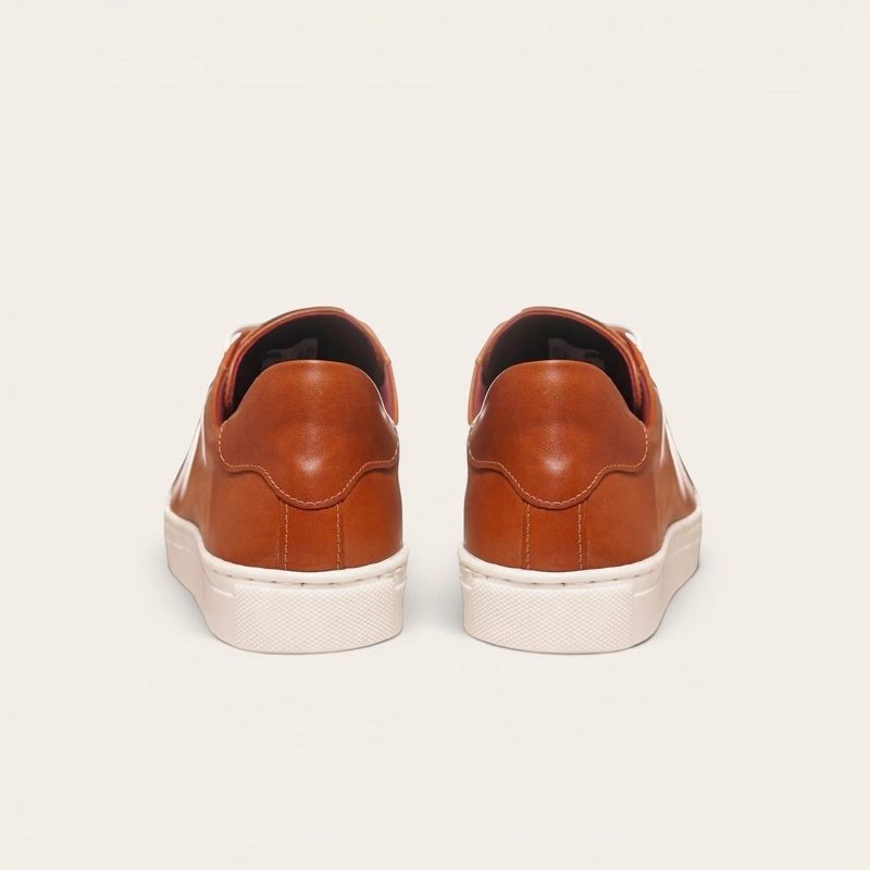 ZAPATILLA DE CUERO ORIGINAL TRONADOR OLKI - CURRY/BLANCA - 6
