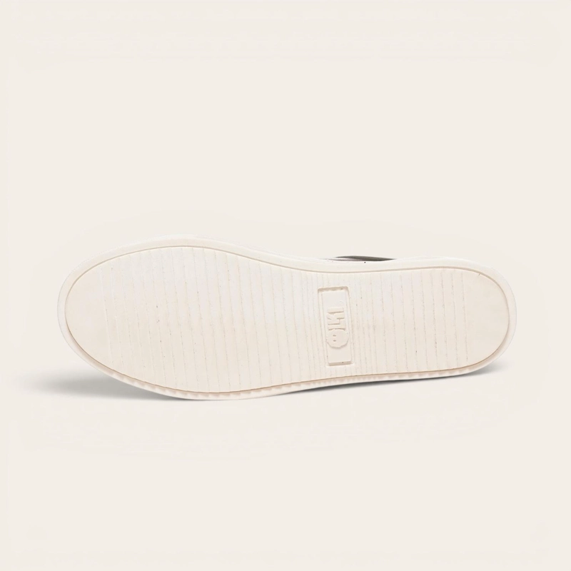 ZAPATILLA DE CUERO URBANA LA CAMPANA OLKI - NEGRA/BLANCA - 5