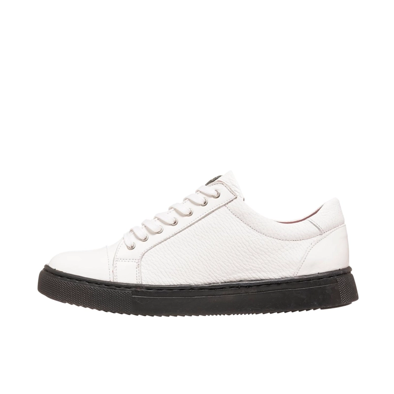 ZAPATILLA DE CUERO CASUAL ACONCAGUA OLKI - BLANCO/NEGRO - 3
