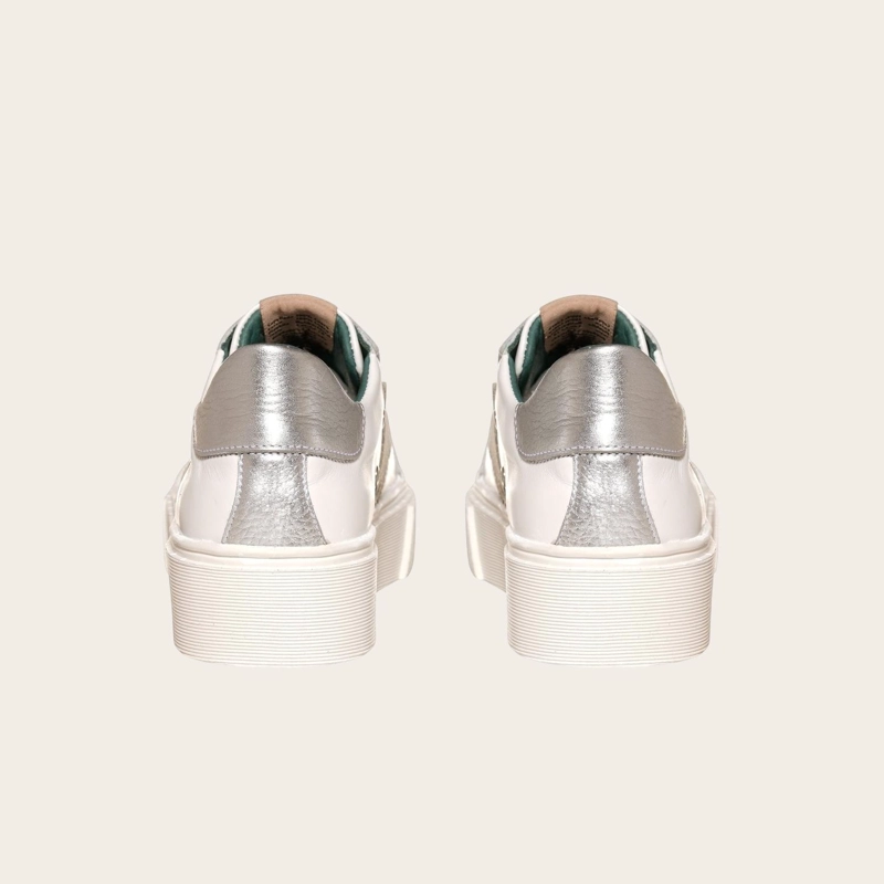 PRE ORDER - ZAPATILLA URBANA / CASUAL DE CUERO MUJER TRICAHUE OLKI - SILVER - 6