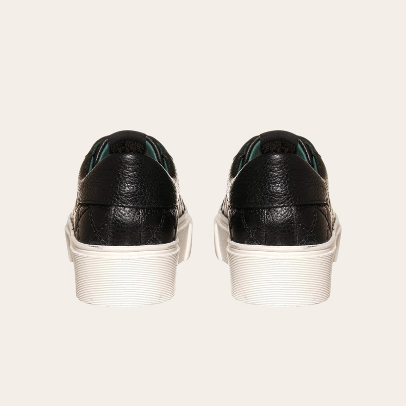 PRE ORDER - ZAPATILLA URBANA / ORIGINAL DE CUERO MUJER REAL OLKI - NEGRO - 6