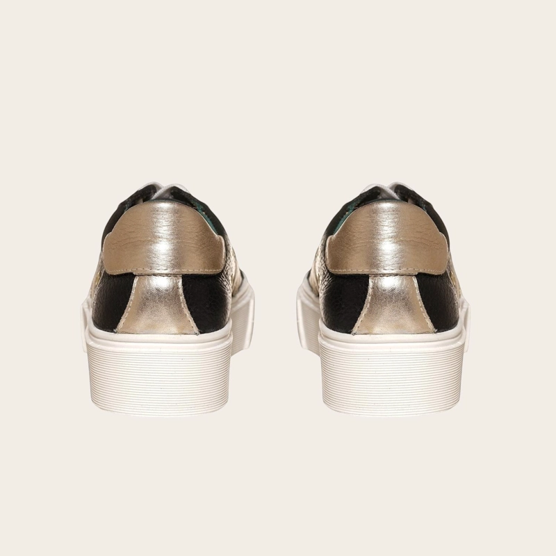 PRE ORDER - ZAPATILLA URBANA / CASUAL DE CUERO MUJER TRICAHUE OLKI - BLACK - 6