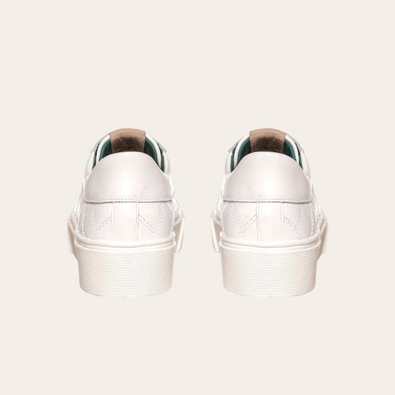 PRE ORDER - ZAPATILLA URBANA / ORIGINAL DE CUERO MUJER REAL OLKI - BLANCA - 6
