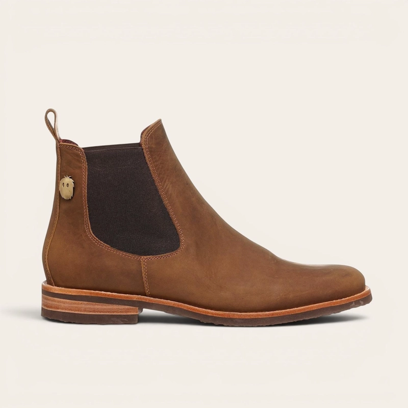 BOTIN DE CUERO CHELSEA HOMBRE TUPUNGATO OLKI - CAFE CAMEL - 3