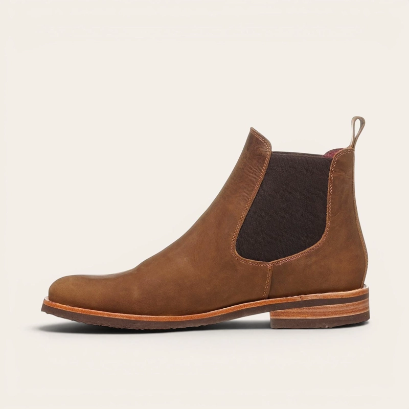 BOTIN DE CUERO CHELSEA HOMBRE TUPUNGATO OLKI - CAFE CAMEL - 4