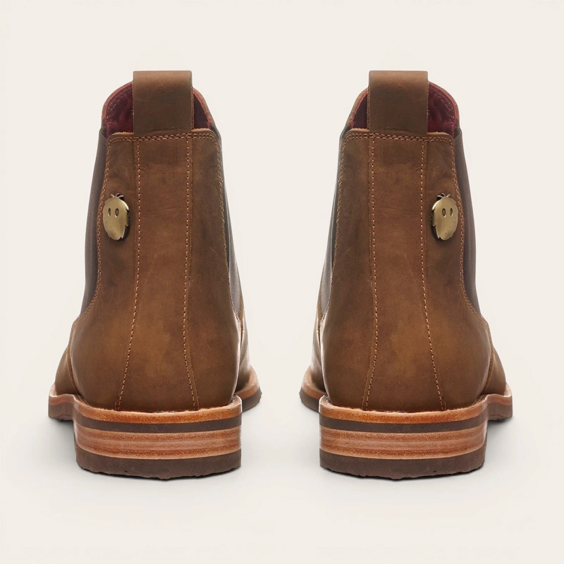 BOTIN DE CUERO CHELSEA HOMBRE TUPUNGATO OLKI - CAFE CAMEL - 5