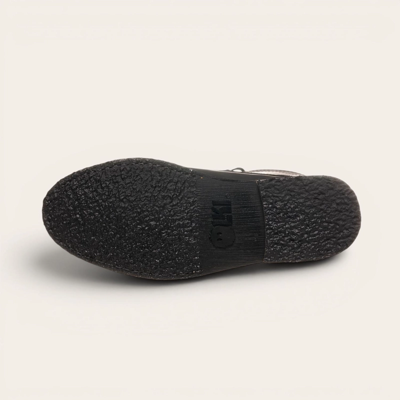 BOTIN DE CUERO CORDONES HOMBRE OSORNO OLKI - NEGRO - 6