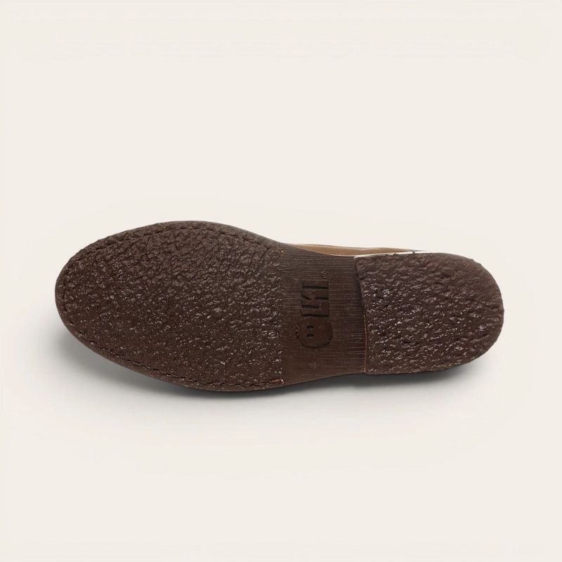 BOTIN DE CUERO CASUAL HOMBRE LLAIMA OLKI - CAFE  CAMEL - 6