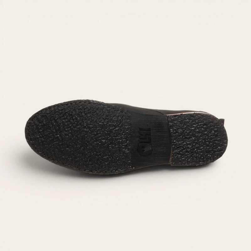 BOTIN DE CUERO CASUAL HOMBRE LLAIMA OLKI - NEGRO - 5