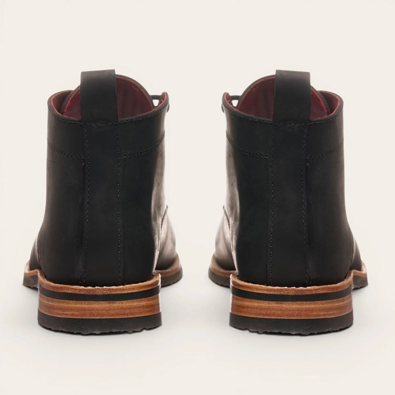 BOTIN DE CUERO CASUAL HOMBRE LLAIMA OLKI - NEGRO - 6
