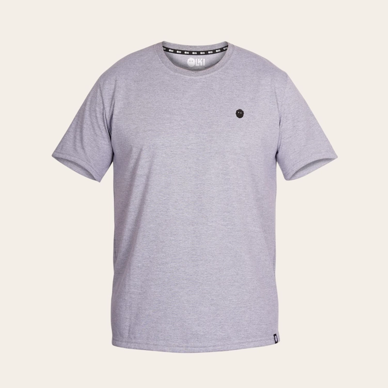 POLERA 100% ALGODON PREMIUM PERUANO PUMAHUE OLKI - GRIS - 1
