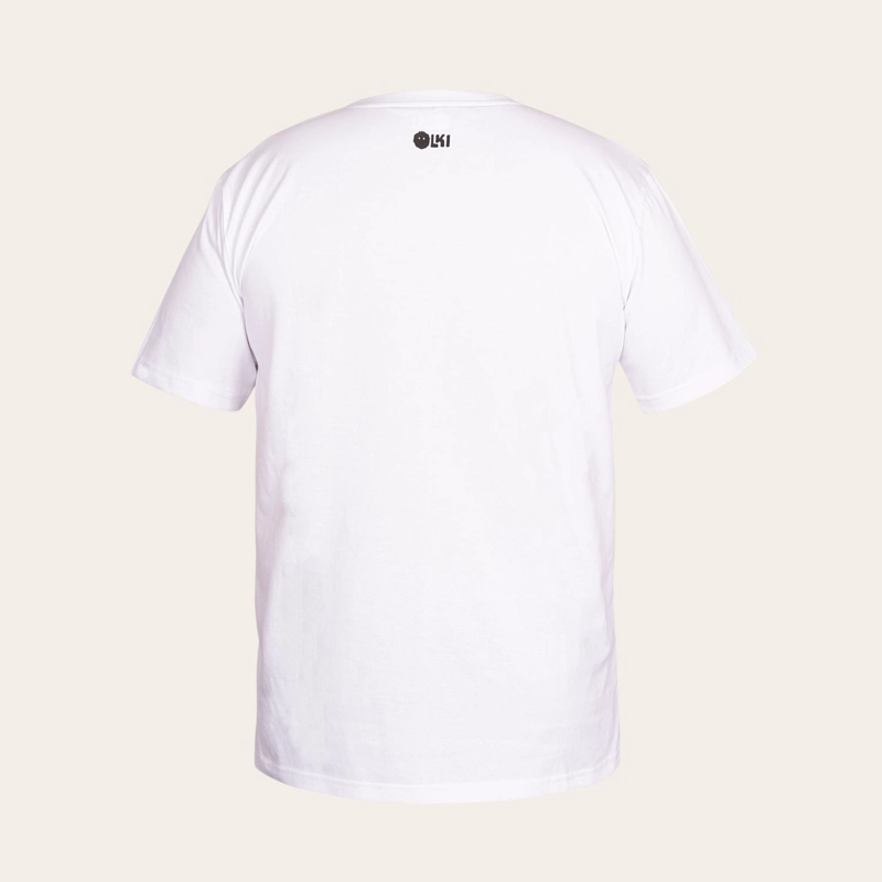 POLERA 100% ALGODON PREMIUM PERUANO PUMAHUE OLKI - BLANCO - 3