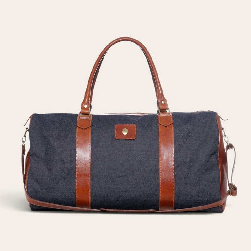 BOLSO DE VIAJE FUTALEUFU DE MEZCLILLA OLKI - AZUL - 2
