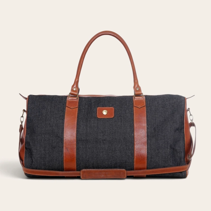 BOLSO DE VIAJE FUTALEUFU DE MEZCLILLA OLKI - GRIS - 2