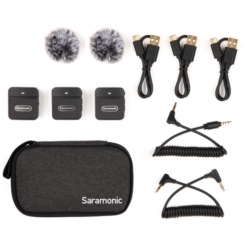 MICROFONO INALAMBRICO COMPACTO DOBLE SARAMONIC BLINK100 B2 - 4