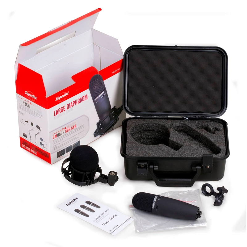 MICROFONO DE GRABACION ESTUDIO SUPERLUX CMH8CH - 2