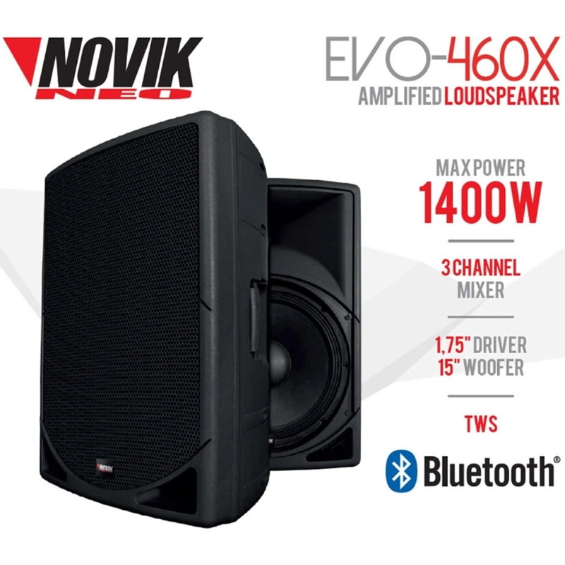 PARLANTE ACTIVO 350W RMS NOVIK EVO 460X - 1