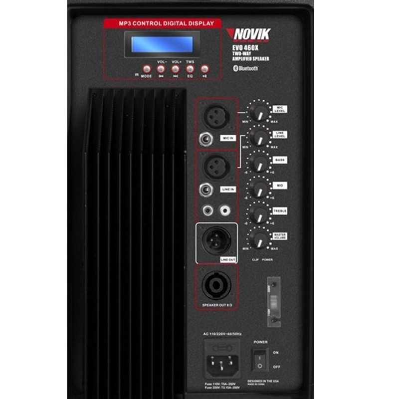 PARLANTE ACTIVO 350W RMS NOVIK EVO 460X - 4